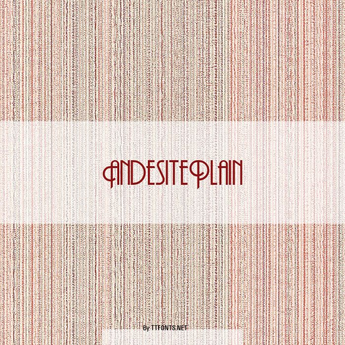 AndesitePlain example