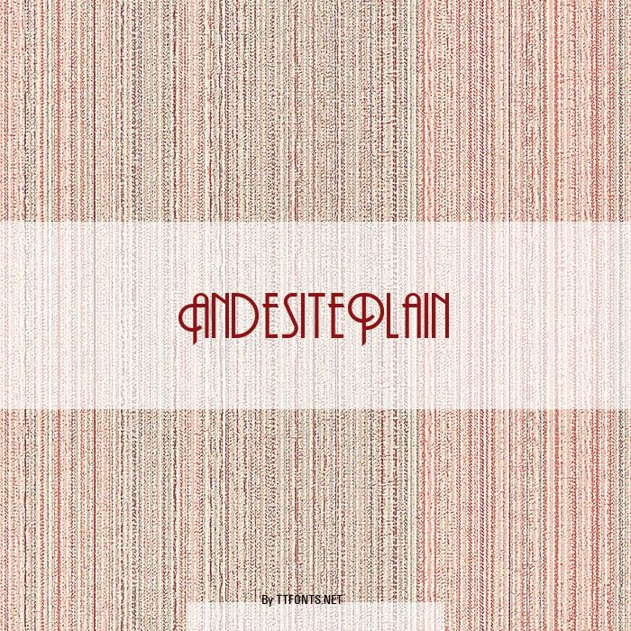 AndesitePlain example