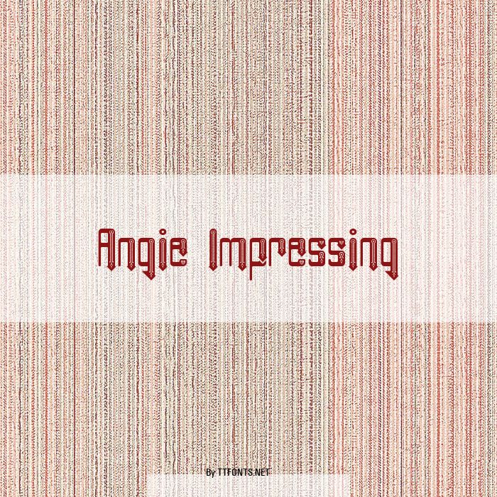 Angie Impressing example