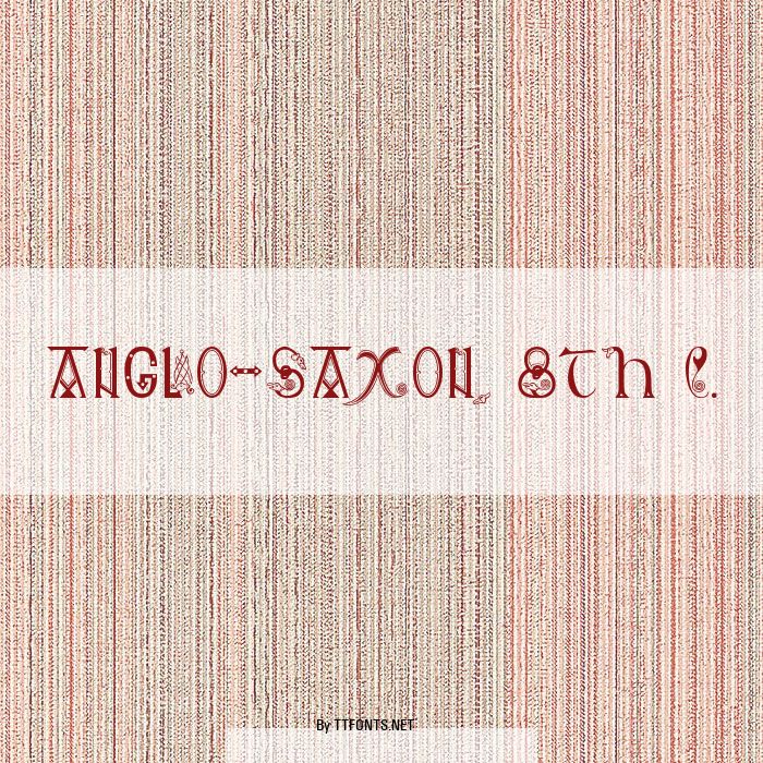 Anglo-Saxon, 8th c. example