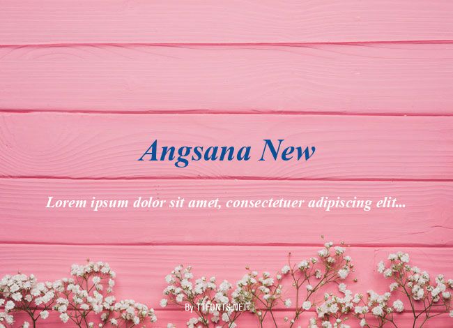 Angsana New example