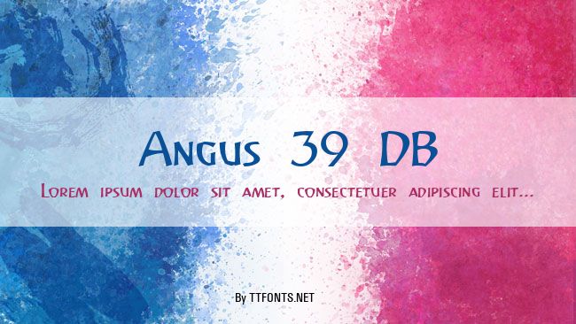 Angus 39 DB example