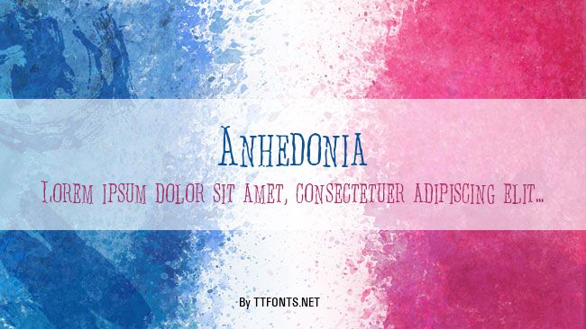 Anhedonia example