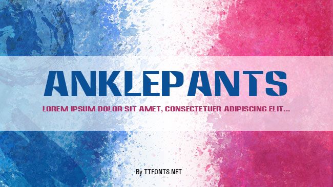 Anklepants example