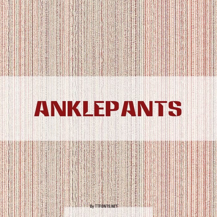 Anklepants example