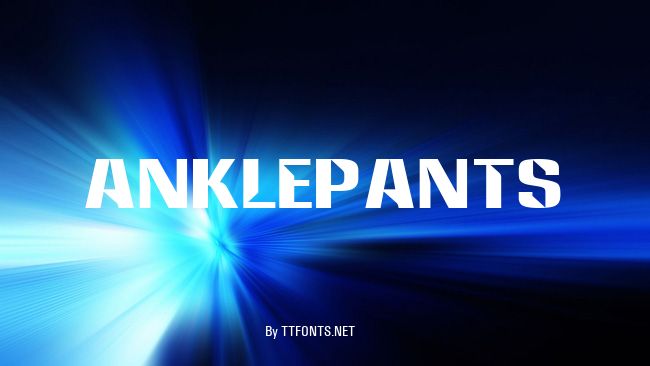 Anklepants example