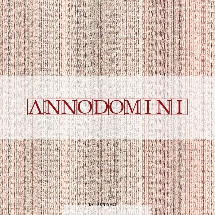 Annodomini example