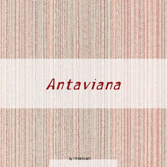 Antaviana example