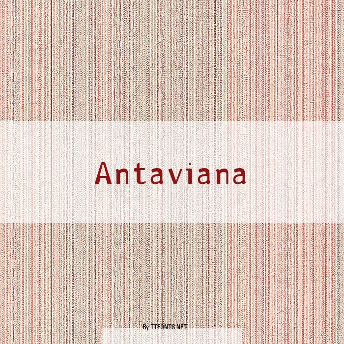 Antaviana example