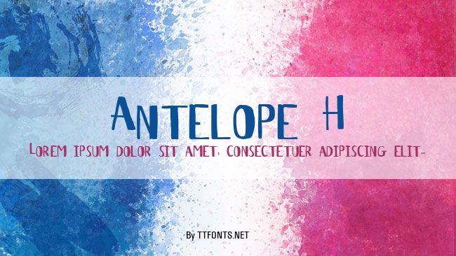 Antelope H example