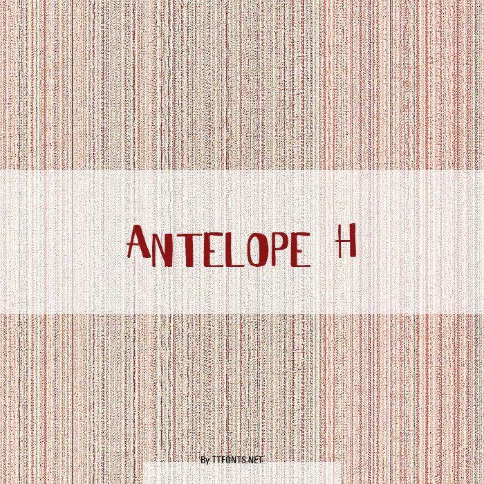 Antelope H example