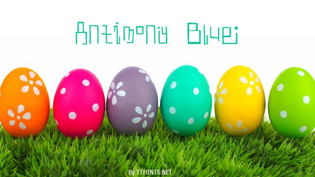 Antimony Blue example