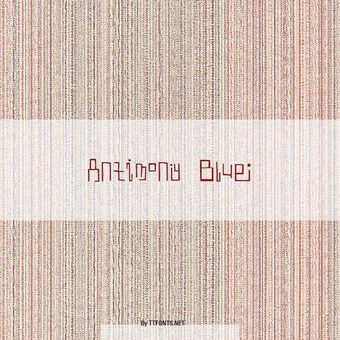 Antimony Blue example