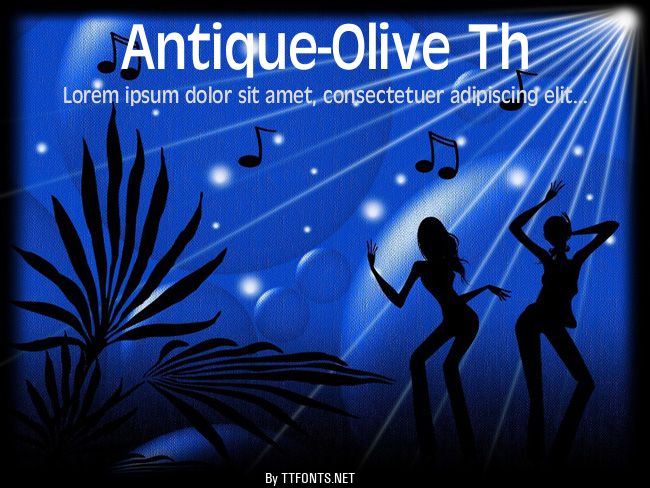 Antique-Olive Th example