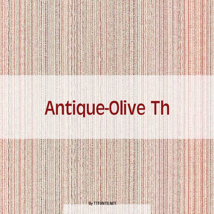 Antique-Olive Th example