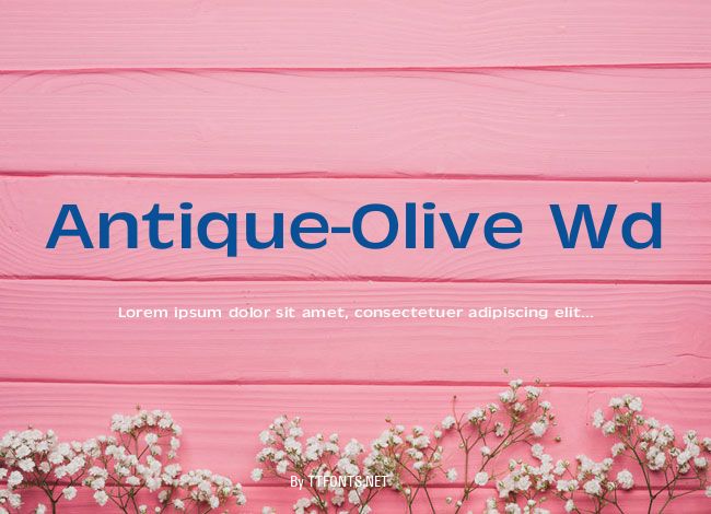 Antique-Olive Wd example