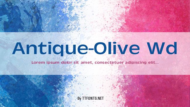 Antique-Olive Wd example