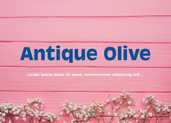 Antique Olive example