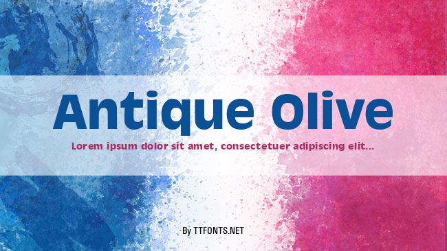 Antique Olive example