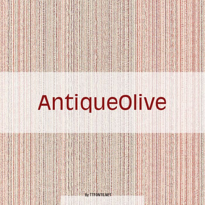 AntiqueOlive example