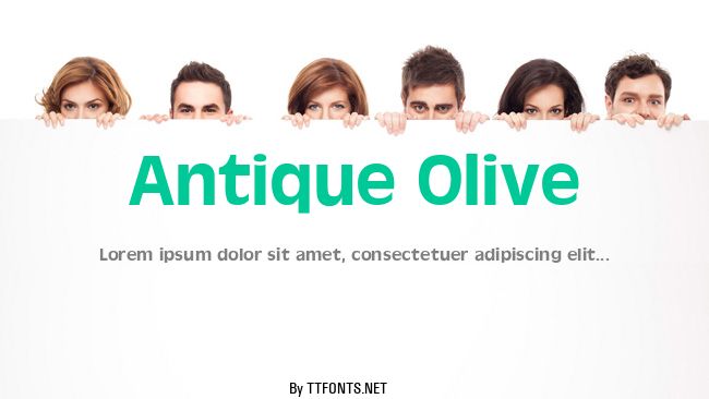Antique Olive example