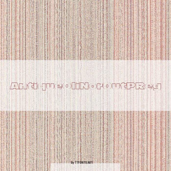 AntiqueOliNorOutPReg example