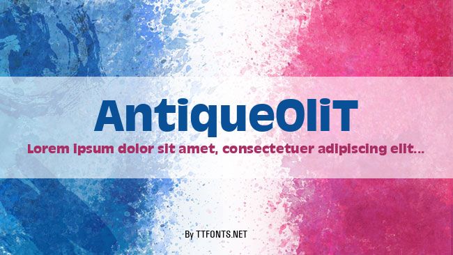 AntiqueOliT example