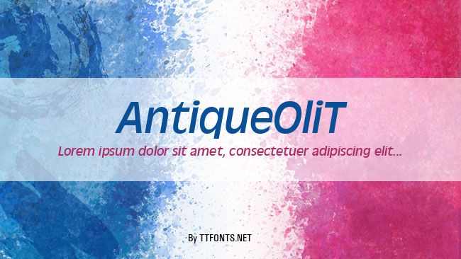 AntiqueOliT example
