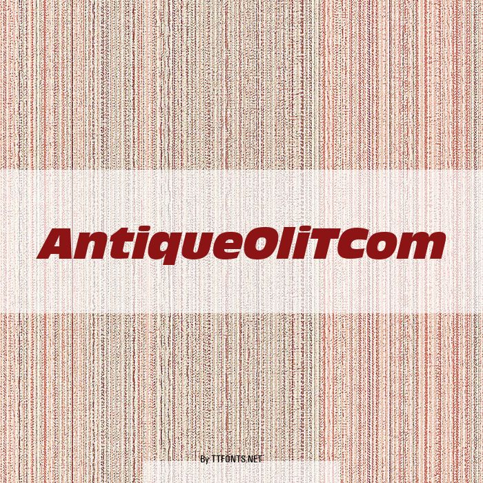 AntiqueOliTCom example