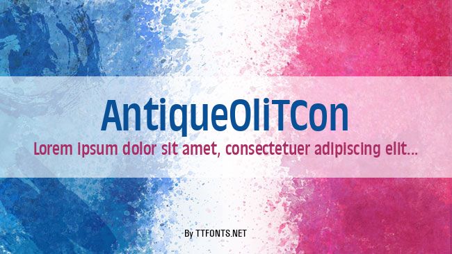 AntiqueOliTCon example