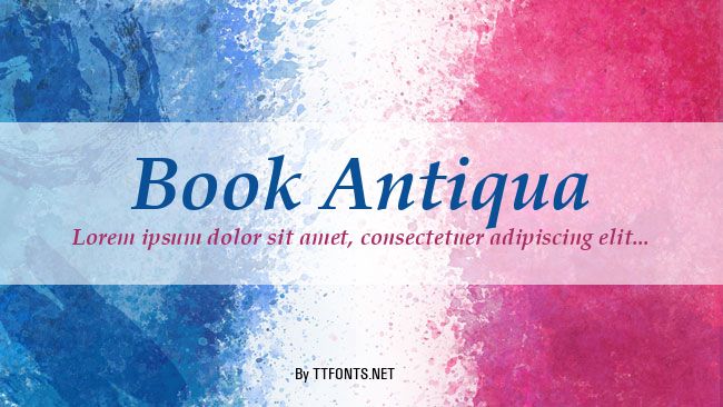 Book Antiqua example