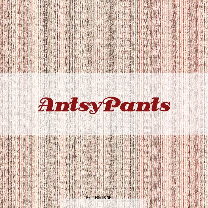 AntsyPants example