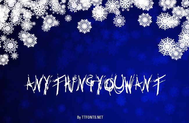 Anythingyouwant example