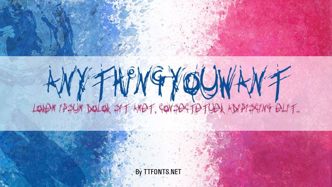 Anythingyouwant example