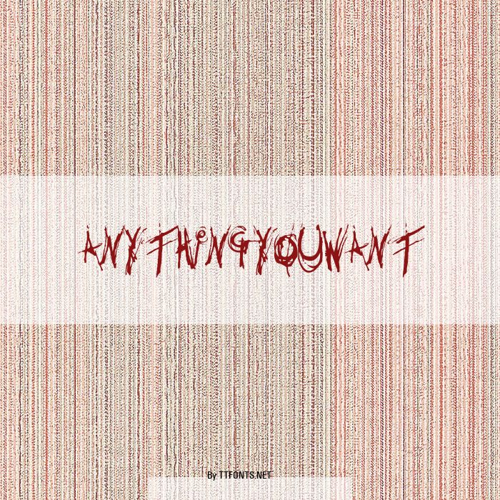 Anythingyouwant example