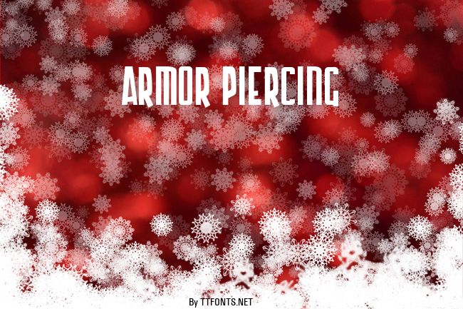 Armor Piercing example