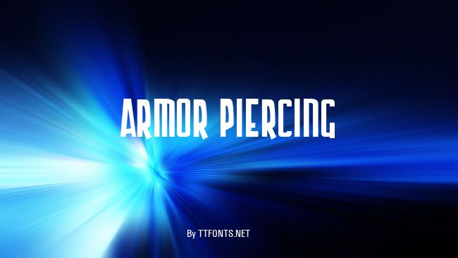 Armor Piercing example