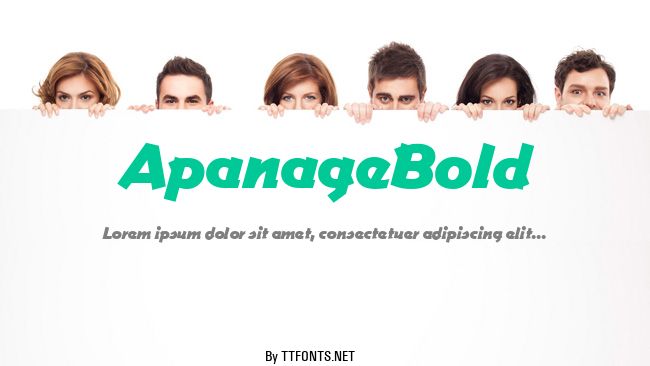 ApanageBold example