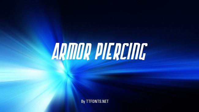 Armor Piercing example