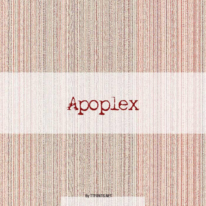 Apoplex example