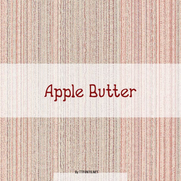 Apple Butter example