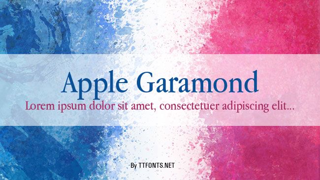 Apple Garamond example