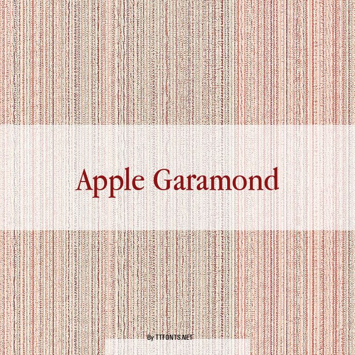 Apple Garamond example
