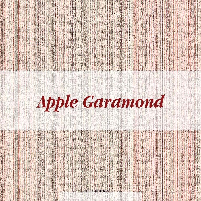 Apple Garamond example