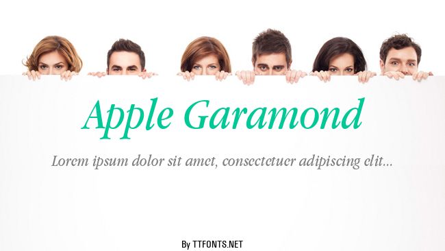 Apple Garamond example