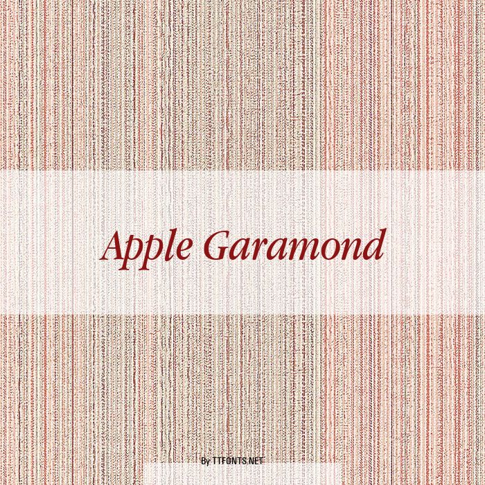 Apple Garamond example