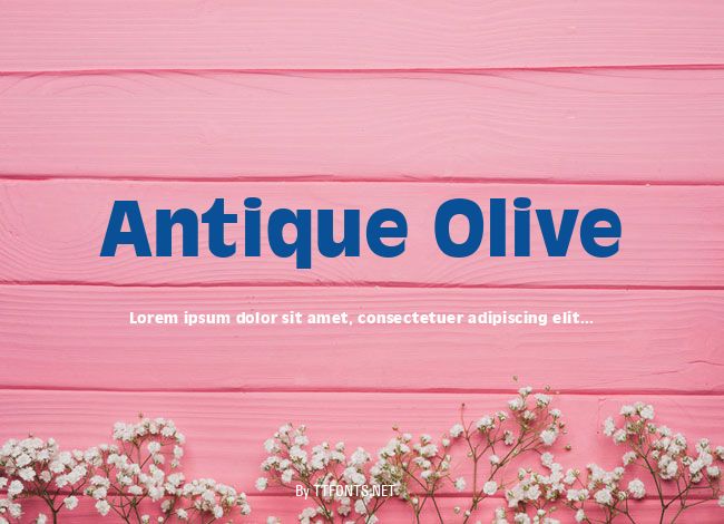 Antique Olive example