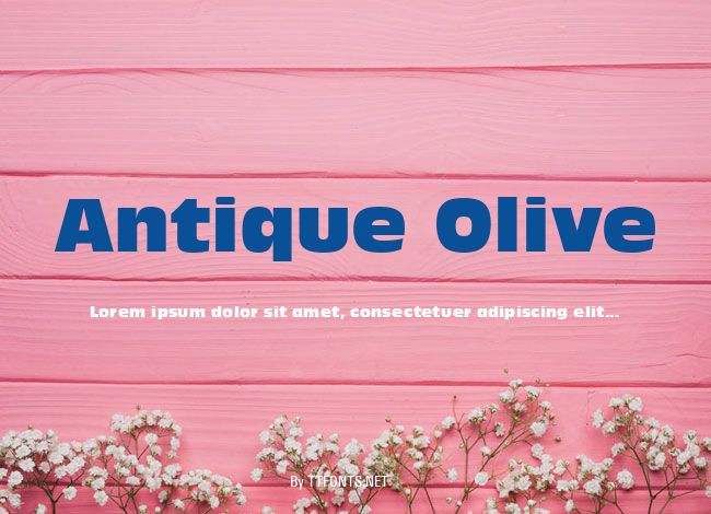 Antique Olive example