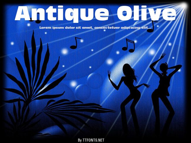Antique Olive example