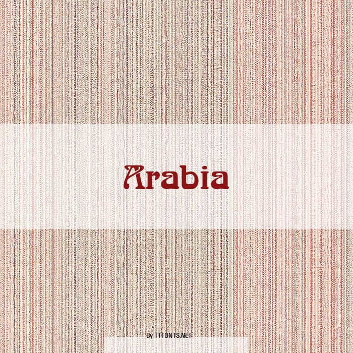 Arabia example